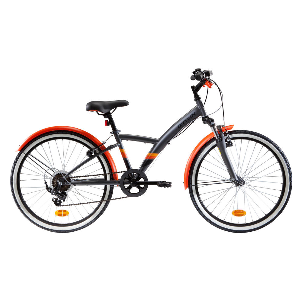 BICICLETA DE TREKKING_24_pouces_decathlon_gris_orange