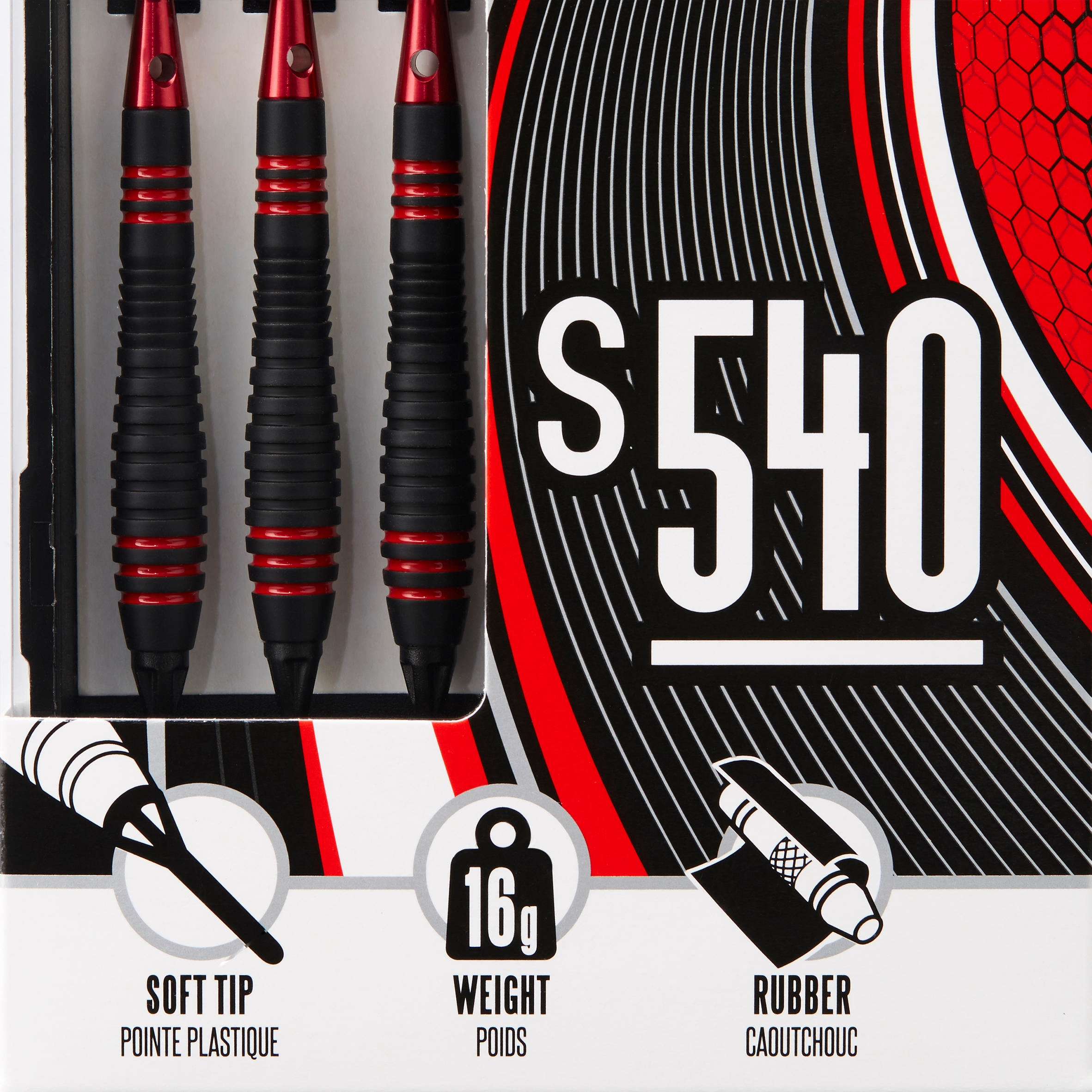 S540 Soft Tip Darts Tri-Pack 6/6