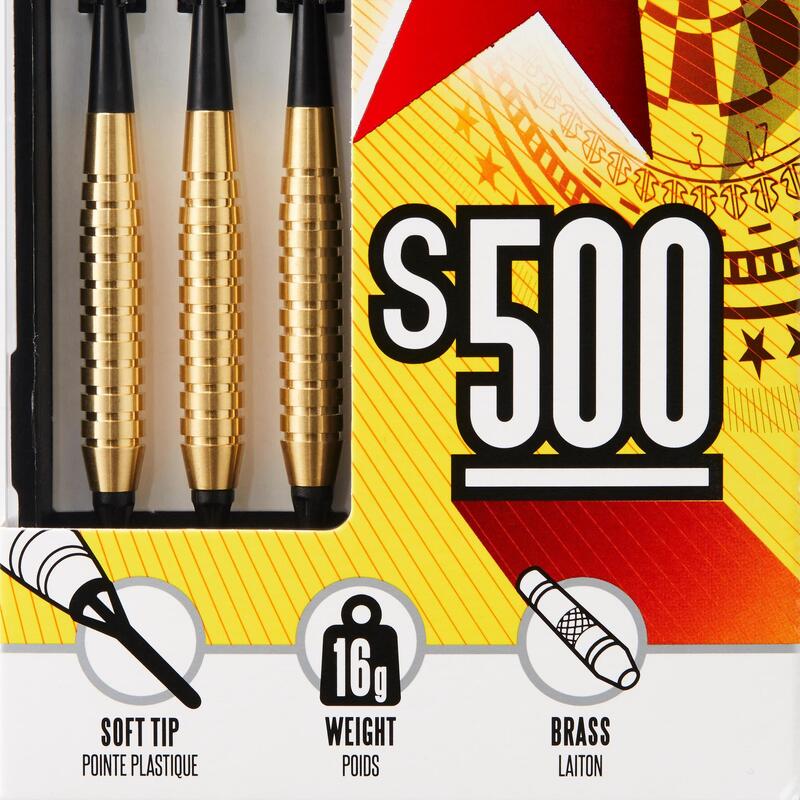 3 dartpijlen plastic punt S500