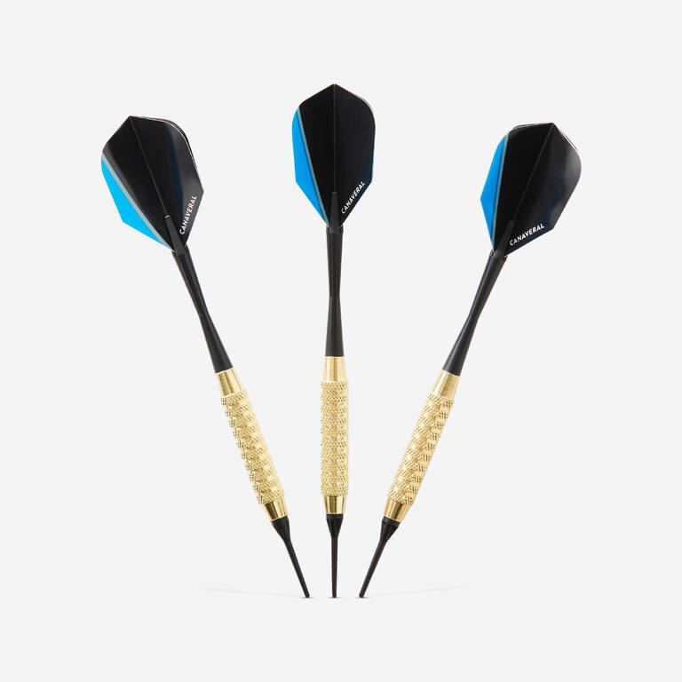 Soft Tip Darts S120 - Black/Blue (Pack of 3)