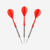3 FLECHETTES POINTES ACIER T100 ROUGE