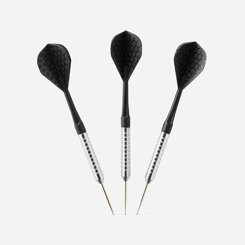 Dartpfeile T100 Steeldart 3 Pfeile Stahlspitzen schwarz Dartpfeile T100 Steeldart 3 Pfeile Stahlspitzen schwarz