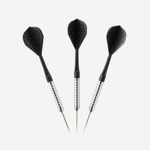 Darts Steel Tip T100 Pack of 3 Black