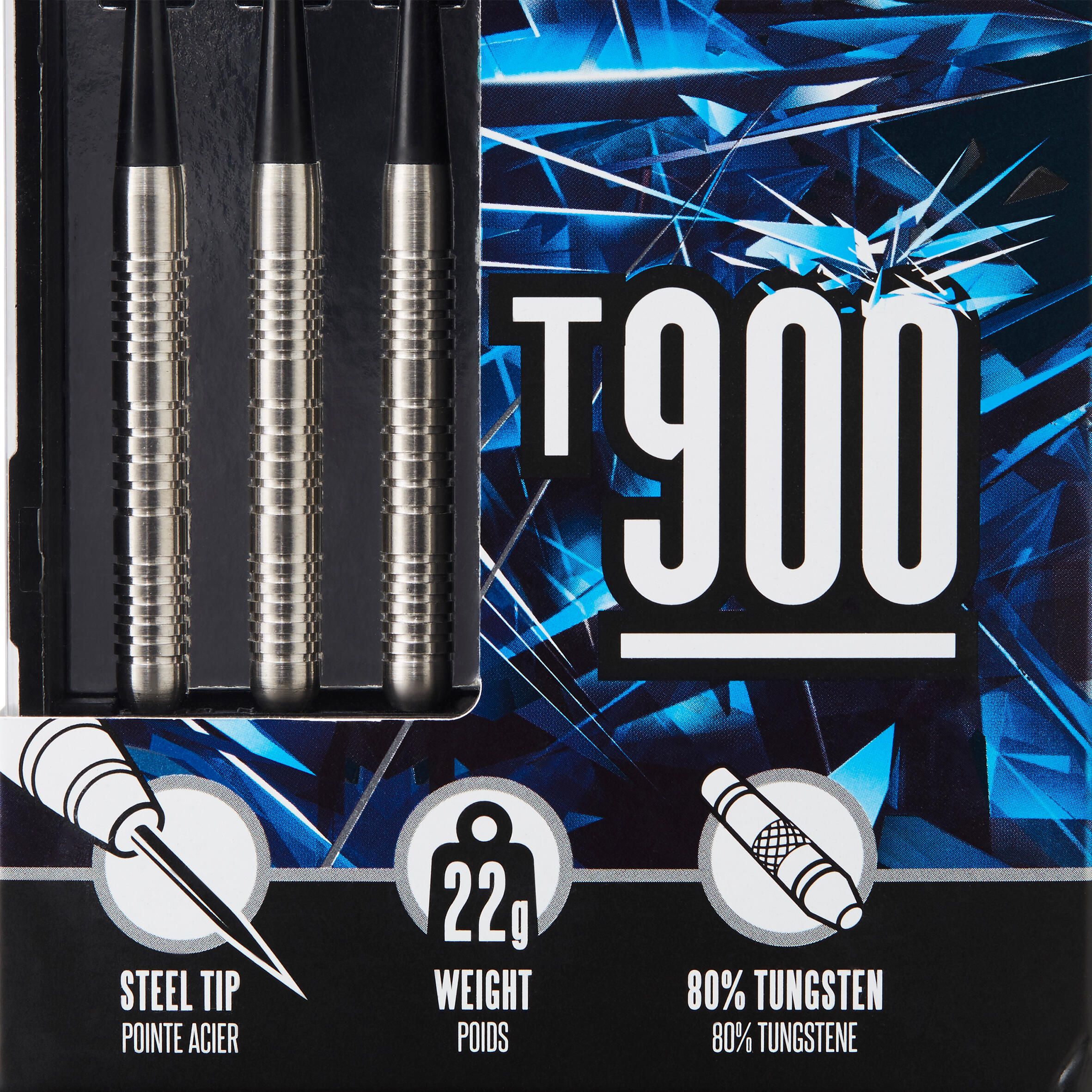 T900 Steel-Tipped Darts Tri-Pack 8/8