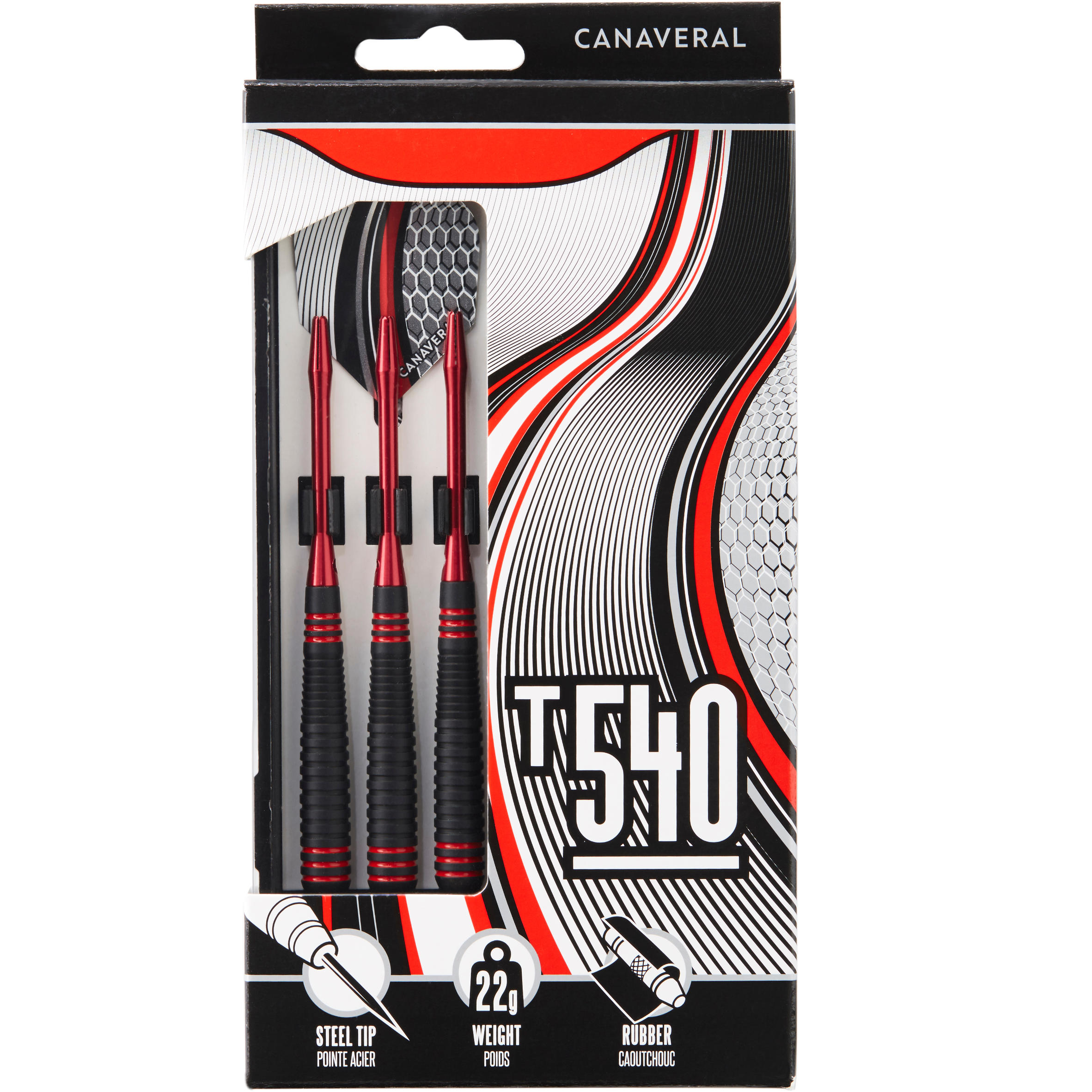 

T540 Steel-Tipped Darts Tri-Pack -  By CANAVERAL | Decathlon