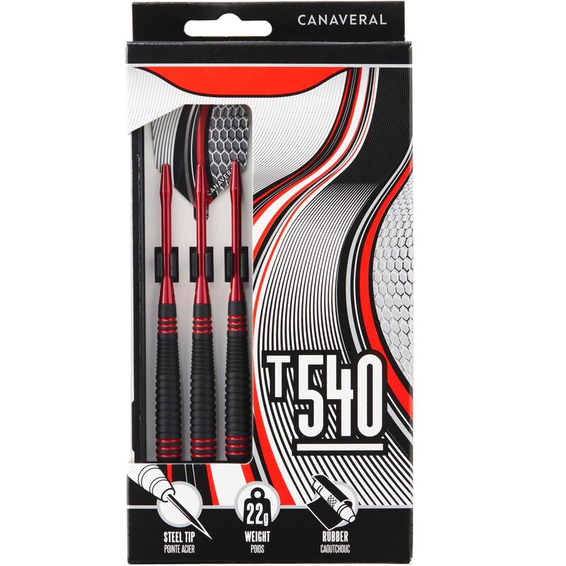 Darts nyíl T540-es, fém hegyű, 3 db, 22g