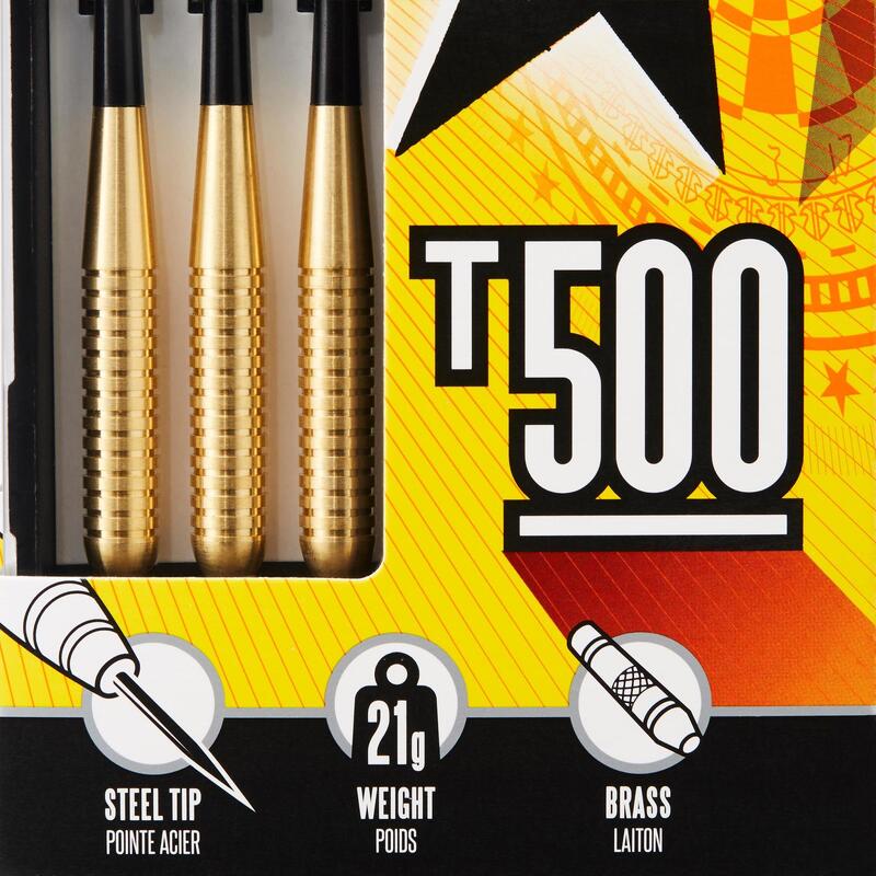 Darts nyíl T500-as, fém hegyű, 3 db, 21g