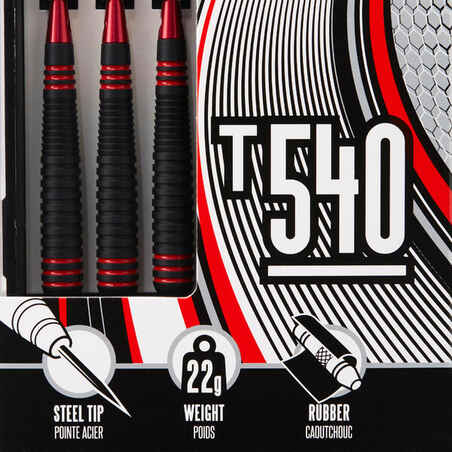 T540 Steel-Tipped Darts Tri-Pack