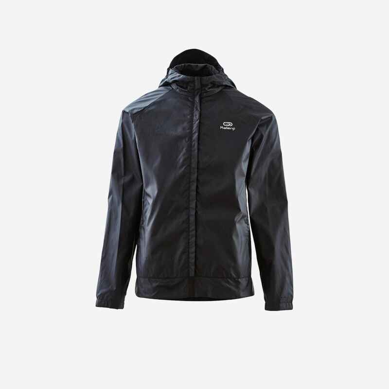 Windjacke Leichtathletik Club personalisierbar Kinder schwarz