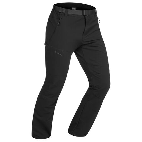 Pantalon chaud de randonnée homme SH500 x-warm stretch noir.