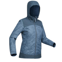 Veste chaude imperméable de randonnée neige femme SH100 x-warm Chinableu
