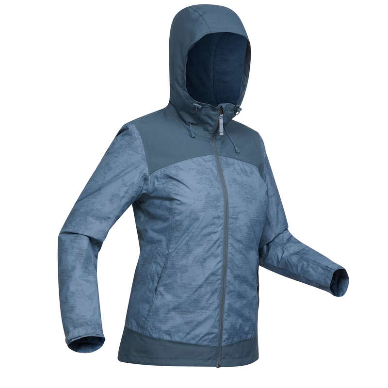 QUECHUA SH100 X-Warm Women's Waterproof Jacket - Blue ...