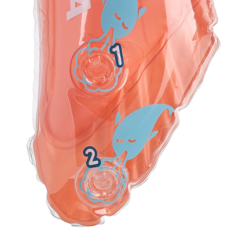 Accesoriu observare snorkeling Olu 120 fish Albastru-Portocaliu