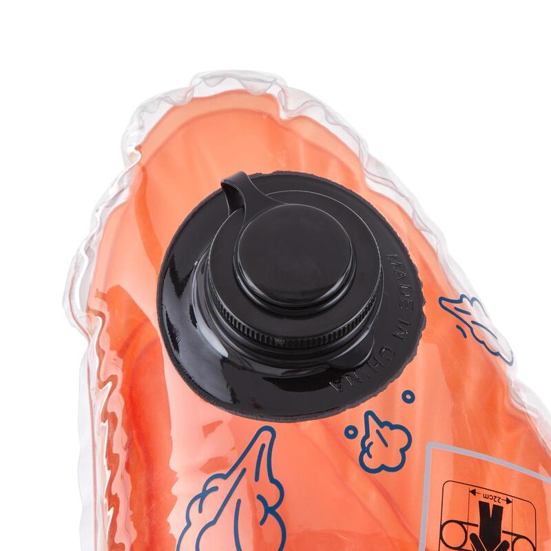 Accesoriu observare snorkeling Olu 120 fish Albastru-Portocaliu