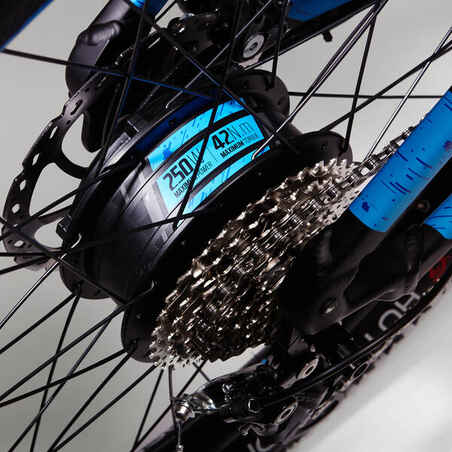E Mountainbike E-ST 500 V2 27,5 Zoll schwarz/blau