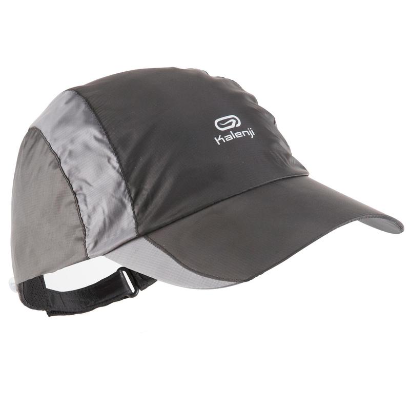 Şapcă din material hidrofob alergare jogging reglabilă 55-63 cm Negru