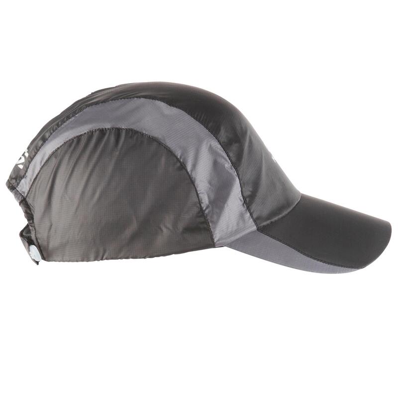 GORRA DE RUNNING LLUVIA NEGRO AJUSTABLE 55-63 cm