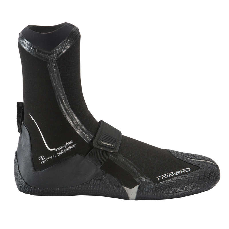 OLAIAN 900 Surf Boots 5 mm Neoprene Black Decathlon