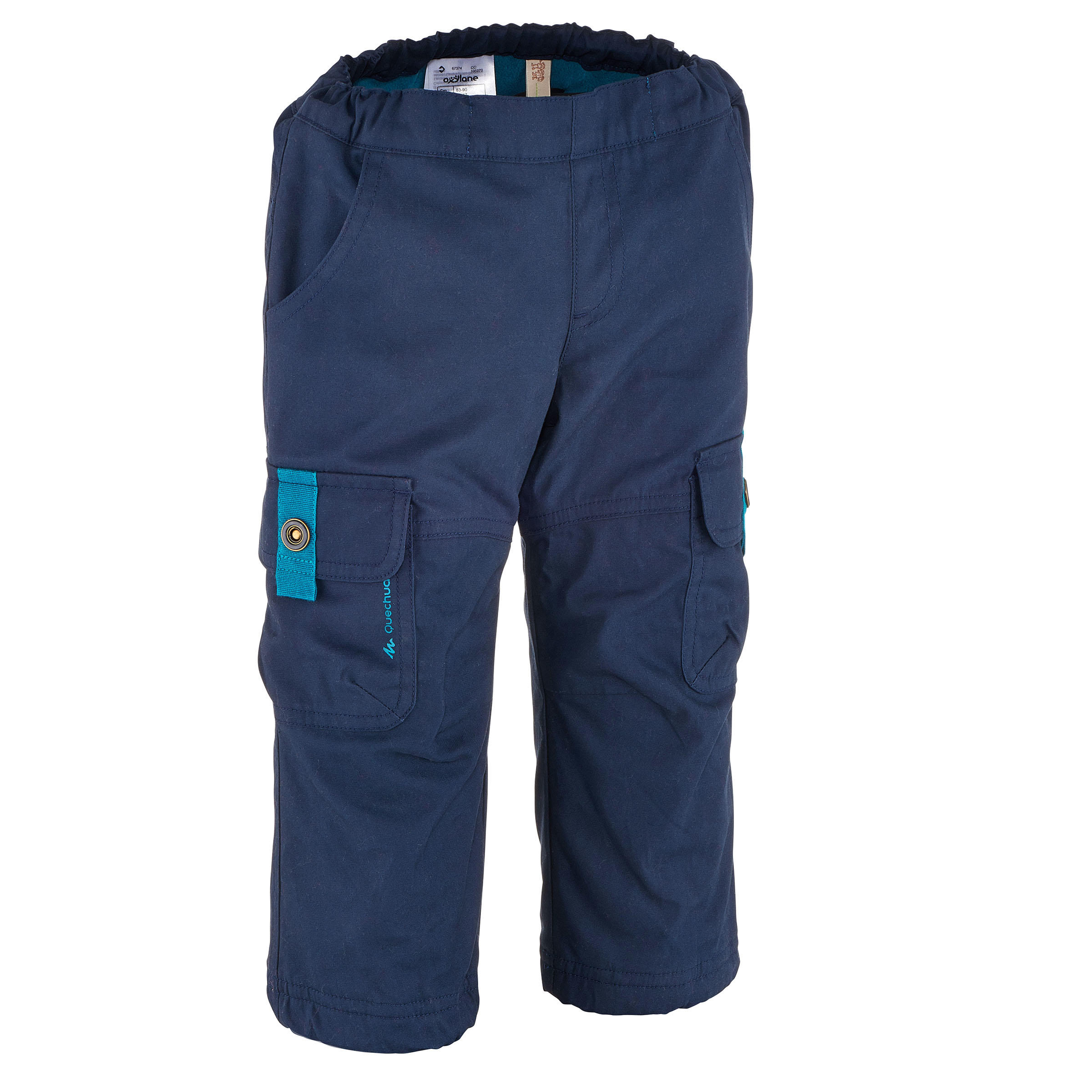 Arpenaz 600 Baby Hiking Trousers Navy 1/8