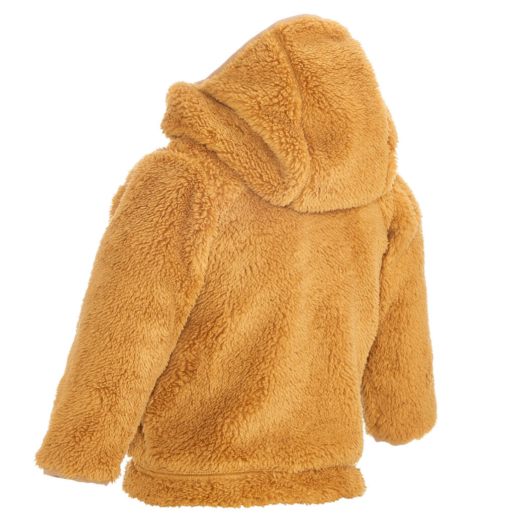 Fleecejacke Forclaz 500 Warm Baby beige