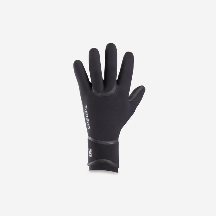 3 mm cold water Neoprene Surf Gloves OLAIAN Decathlon