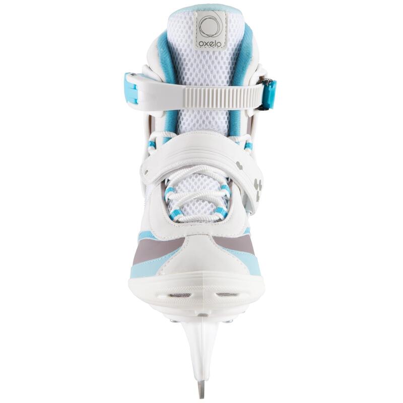 Patins à glace FIT 3 femme blanc bleu