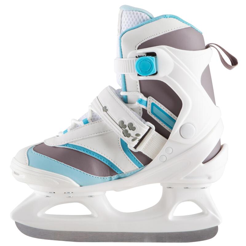 Patins à glace FIT 3 femme blanc bleu