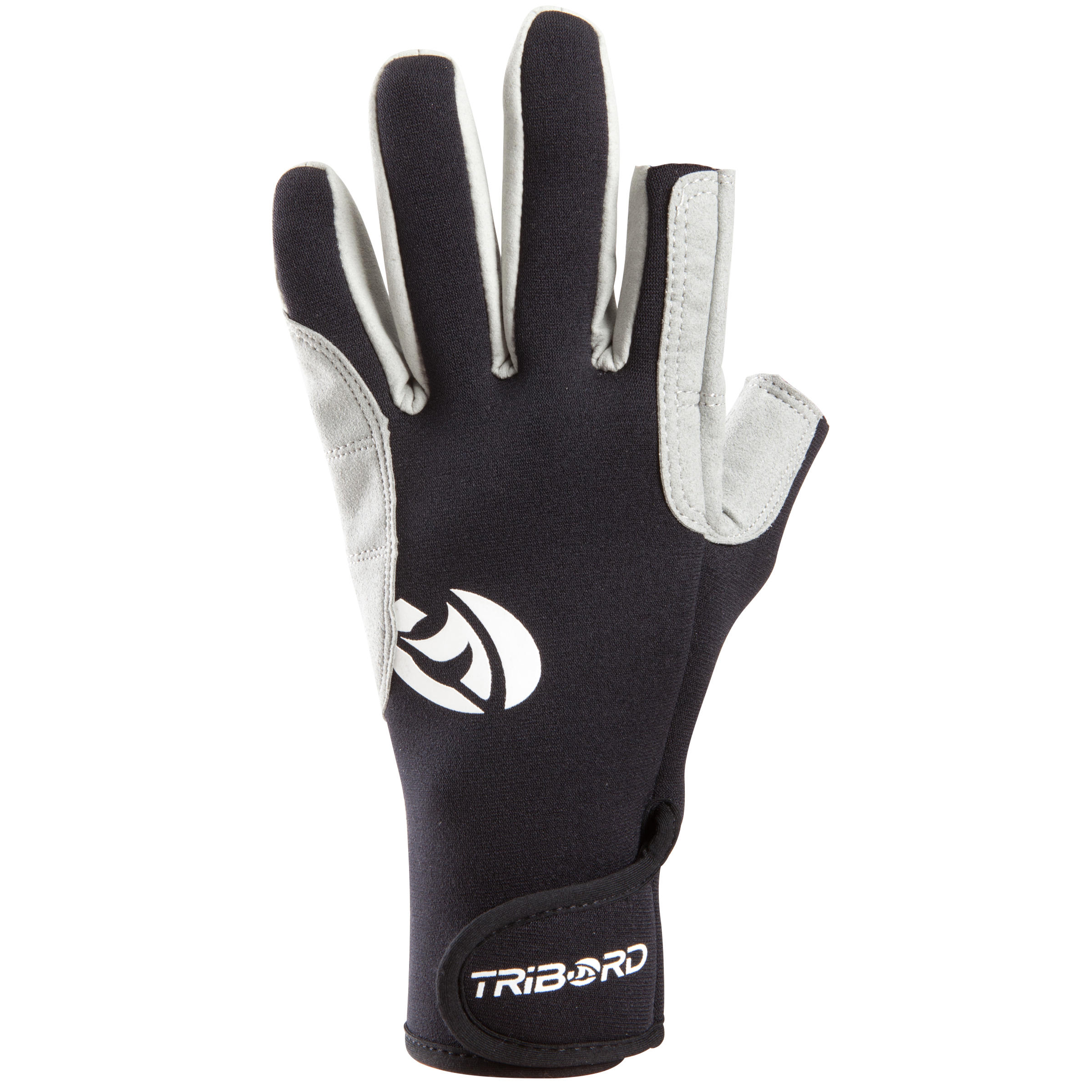 TRIBORD Fingerless index and thumb gloves for yacht, dinghy or catamaran sailing
