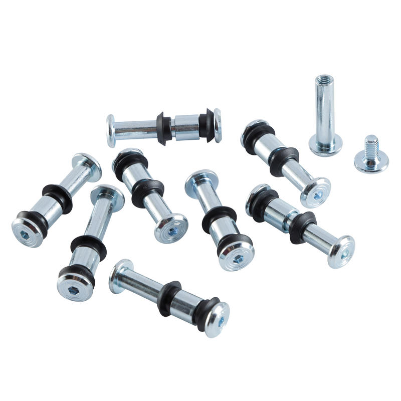 Ensemble vis patins 6 mm platine plastique OXELO FIT3 8+1 Ensemble vis patins 6 mm platine plastique OXELO FIT3 8+1