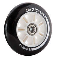 1 x 100 mm Scooter Wheel with Bearings - Black