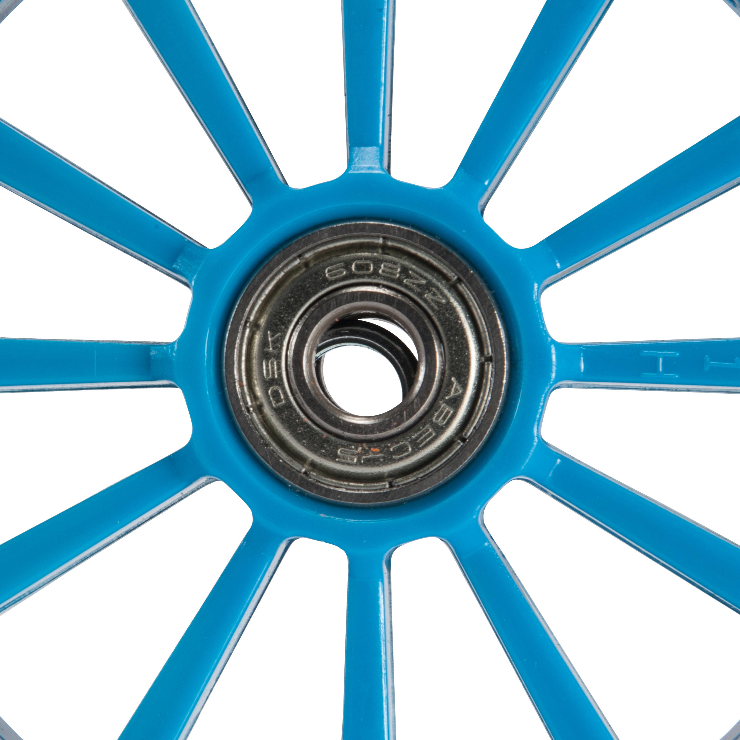 1 x 125 mm Scooter Wheel with Bearings - Blue 6/9