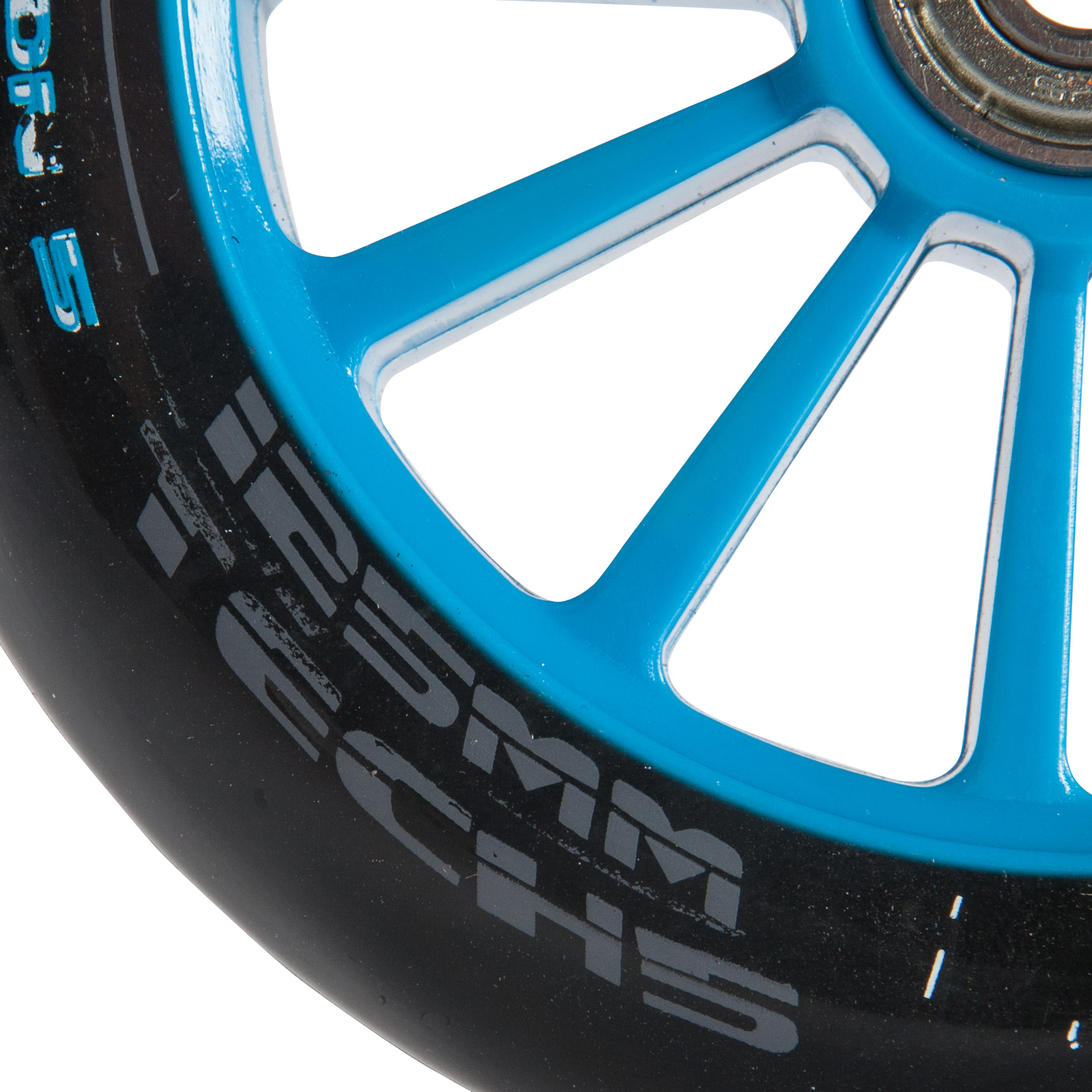 1 x 125 mm Scooter Wheel with Bearings - Blue 5/9