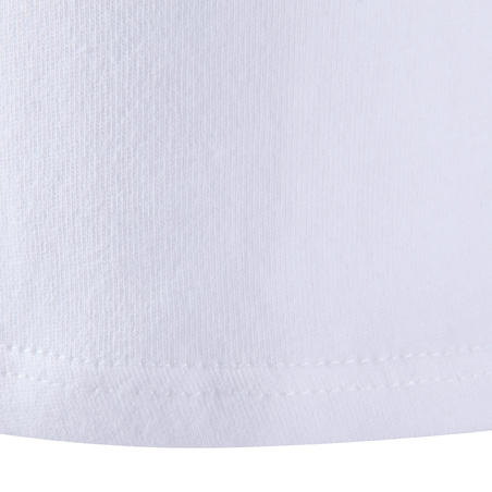 Girls' Short-Sleeved Gym T-Shirt - White