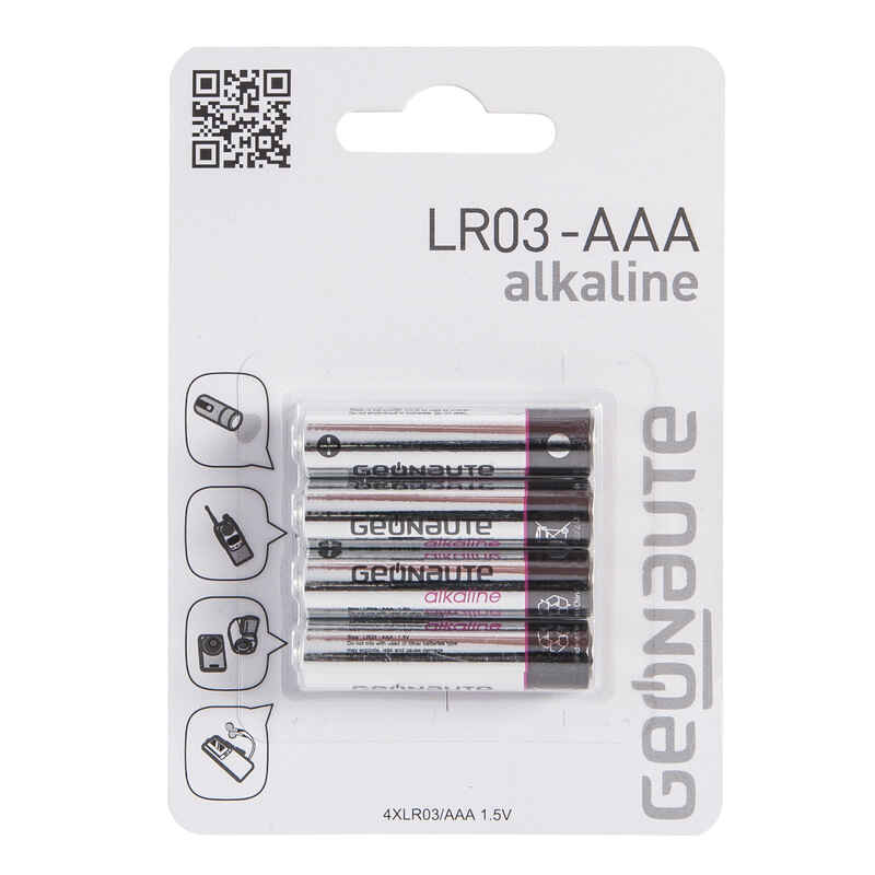 Pack of Four AAA Alkaline Batteries