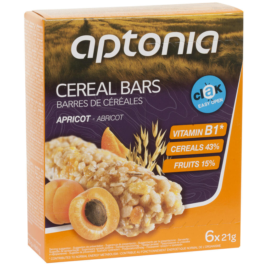 Clak cereal bars apricot 6x21g