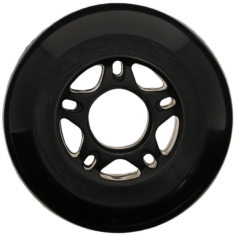 Fit Inline Skate 76 mm 80A Wheels x4 - Black