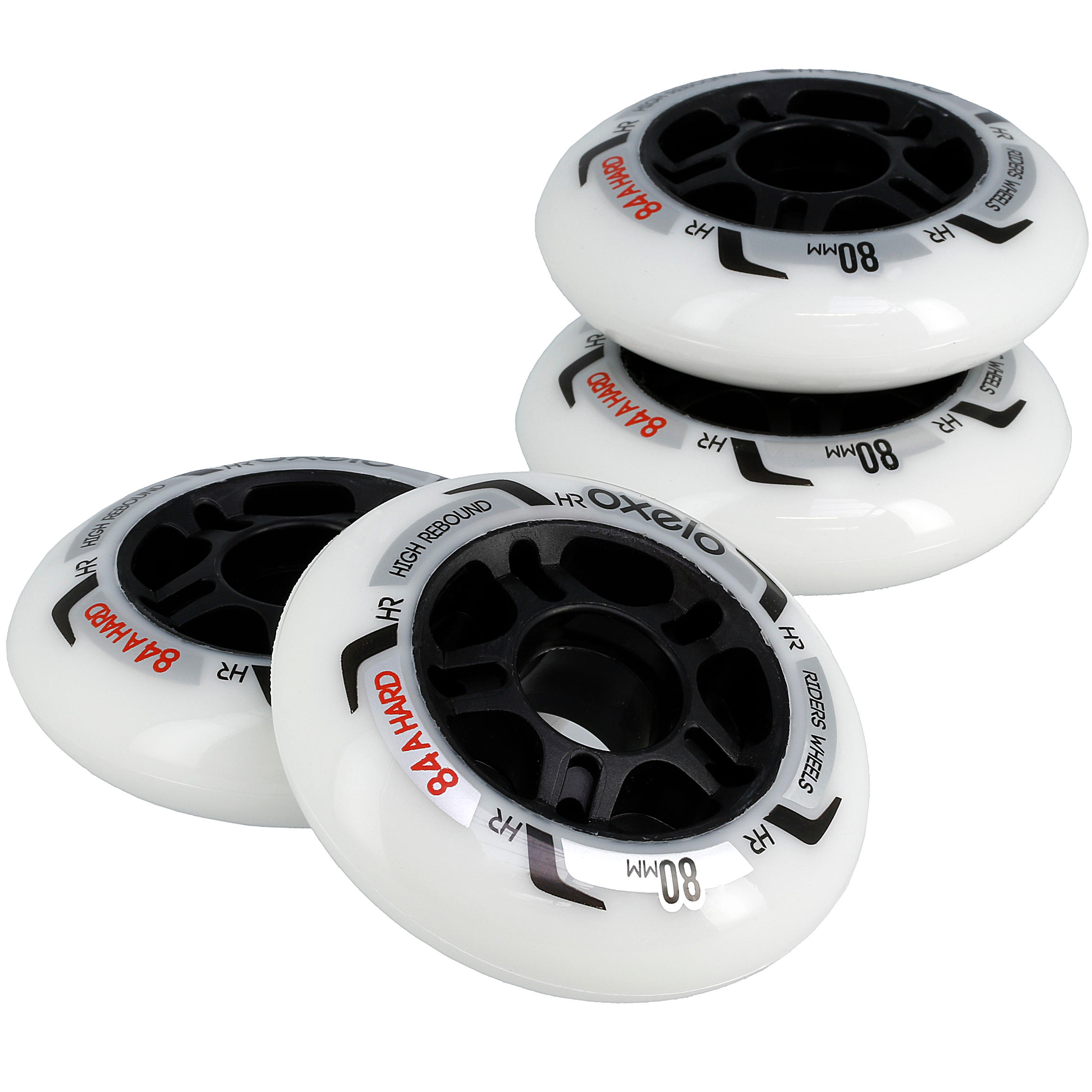 Roţi Fit 80 mm 84A Alb x4