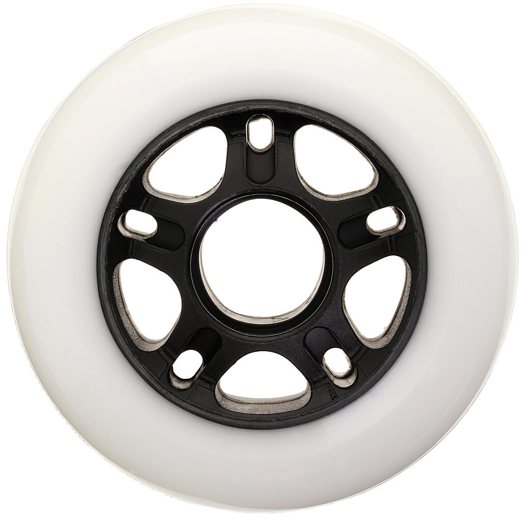 Fit Fitness Inline Skate 80mm 84A Wheels 4-Pack - White