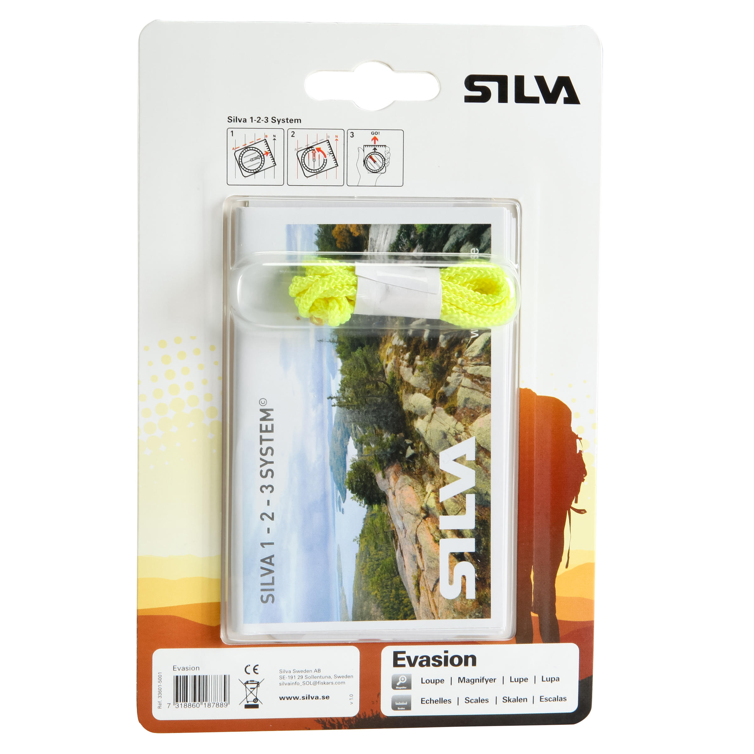 SILVA EVASION baseplate compass 15/15