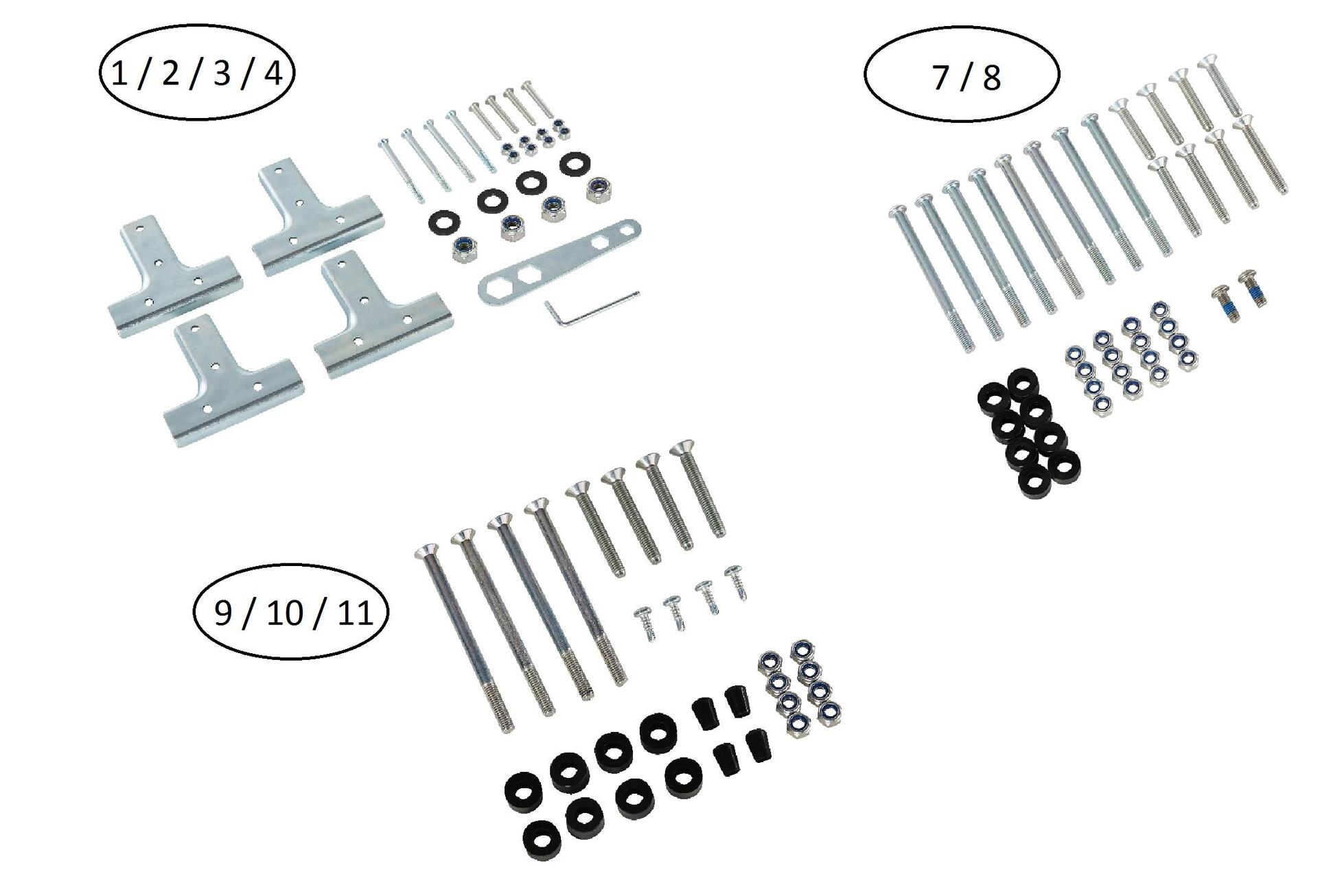 Kit visserie pour ppt 900-930 outdoor (anciennement ft860 o) - - - ARTENGO-Decathlon PRO - Clubs - Entreprises - Collectivités - Associations