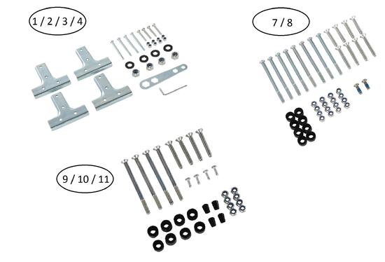 Kit visserie pour PPT 900-930 Outdoor (anciennement FT860 O)