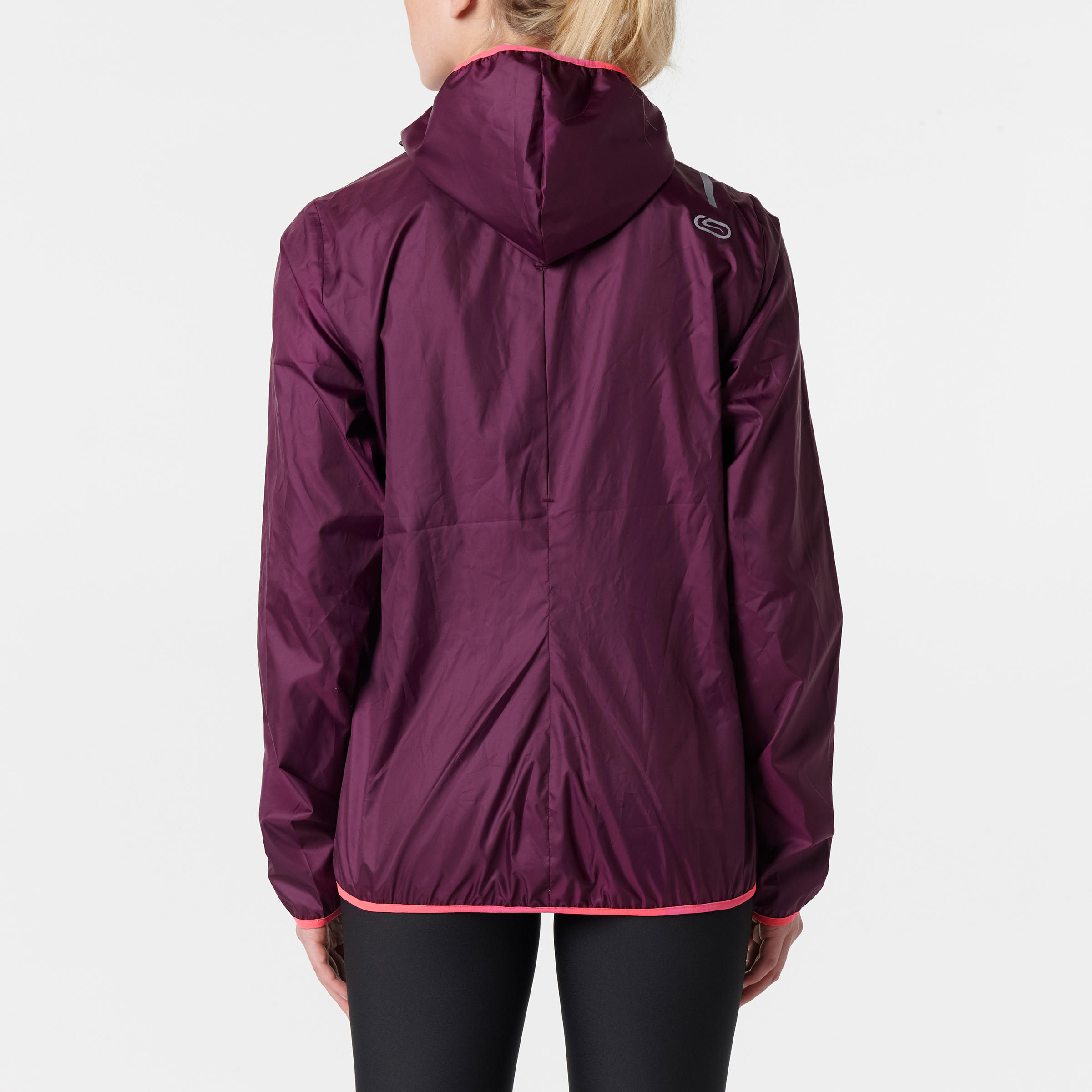 RUN WIND WOMEN'S JOGGING WIND JACKET BURGUNDY