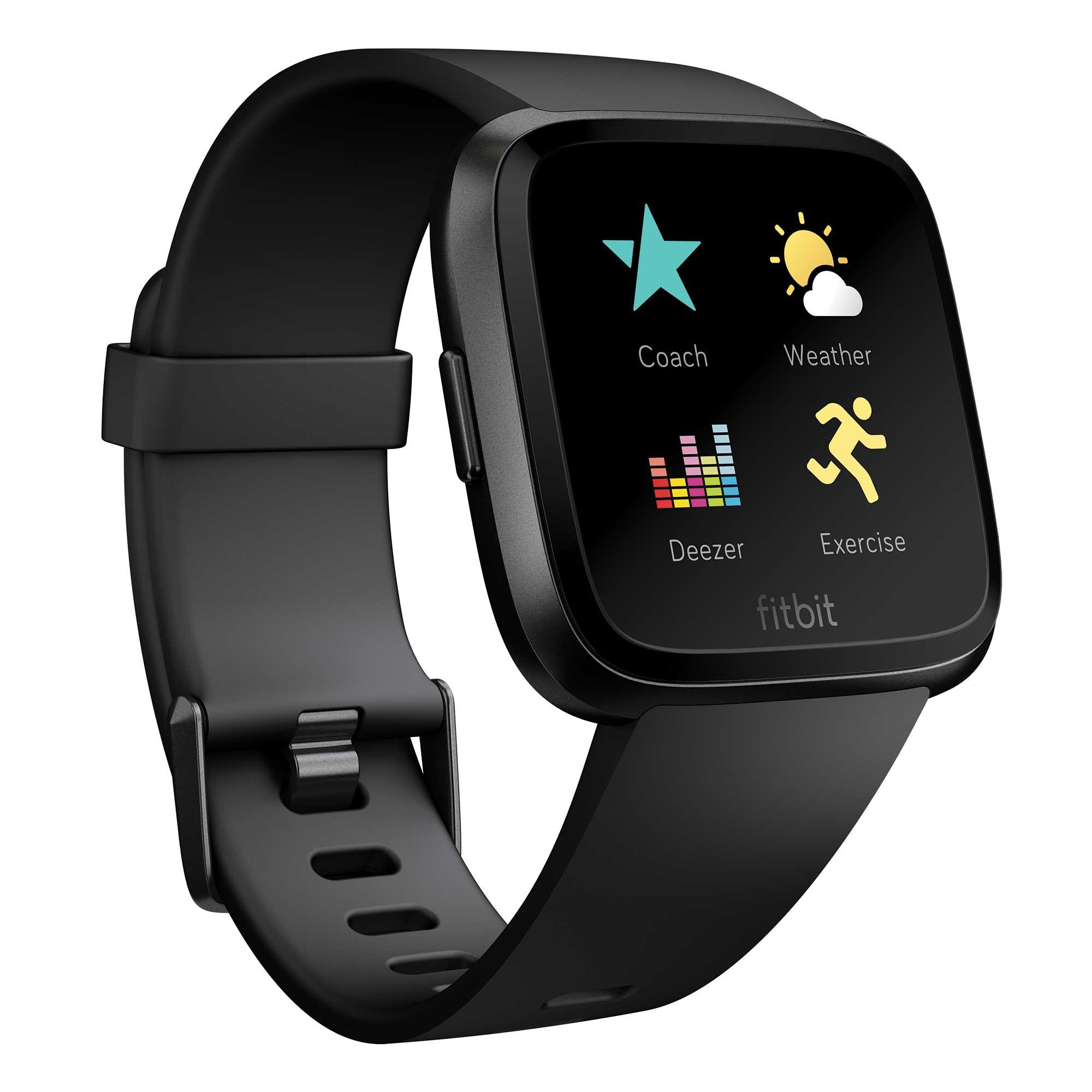 Fitbit Versa Reloj Conectado Puls metro Mu eca Running Negro