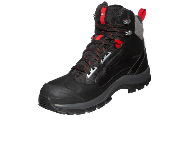 quechua men's sh520 waterproof warm mid snow hiking boots