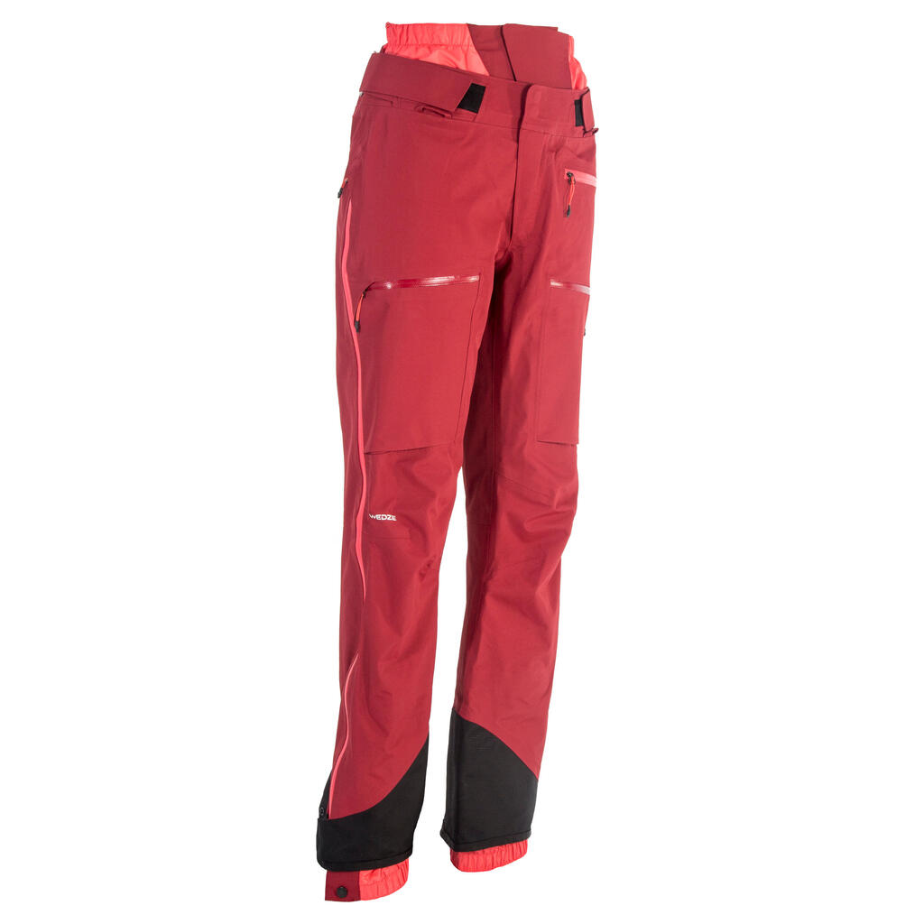 Ženske bordo pantalone za slobodno skijanje 900
