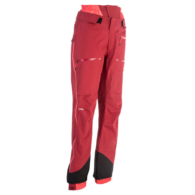 WEDZE Women's Freeride Ski Trousers FR900 Maroon