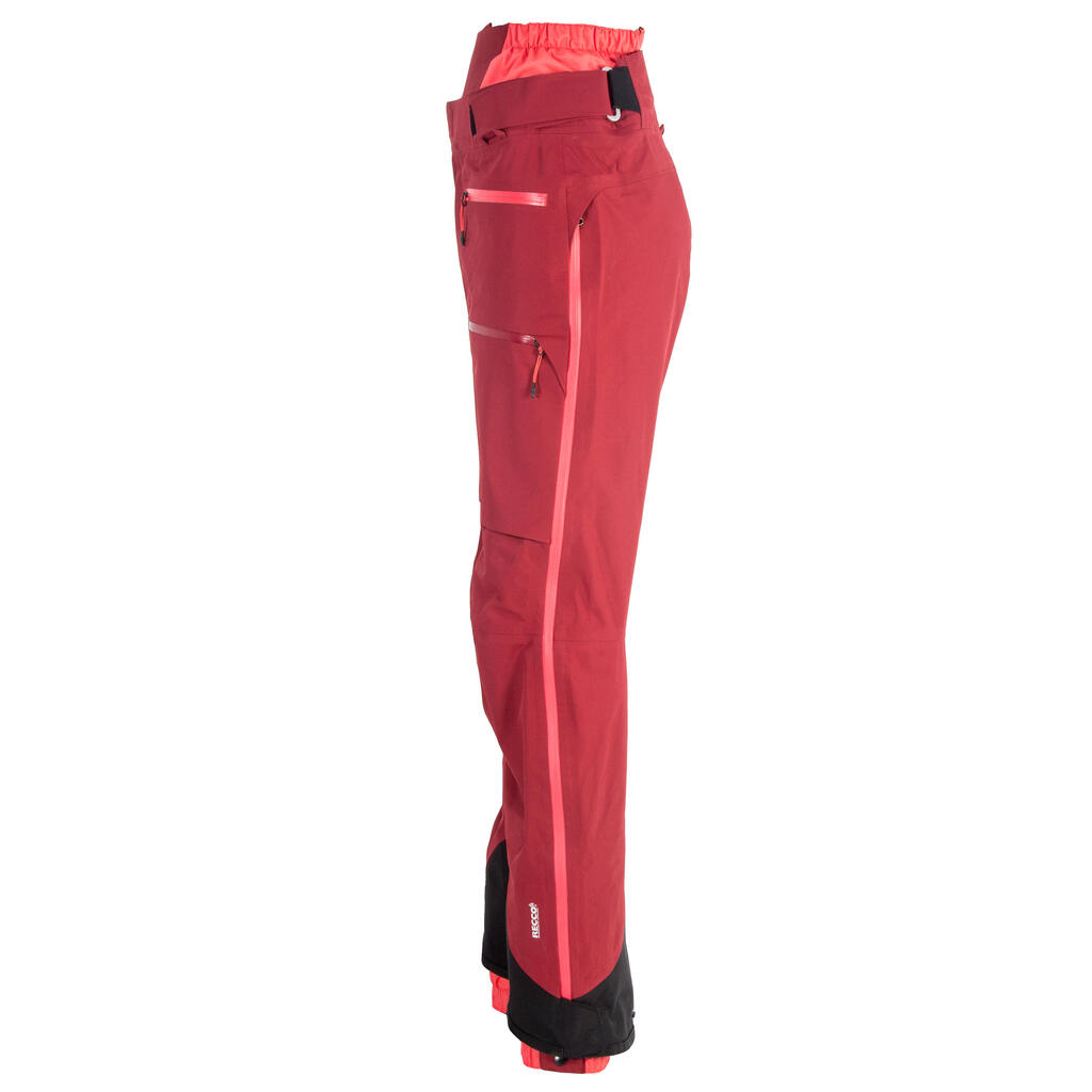 Ženske bordo pantalone za slobodno skijanje 900