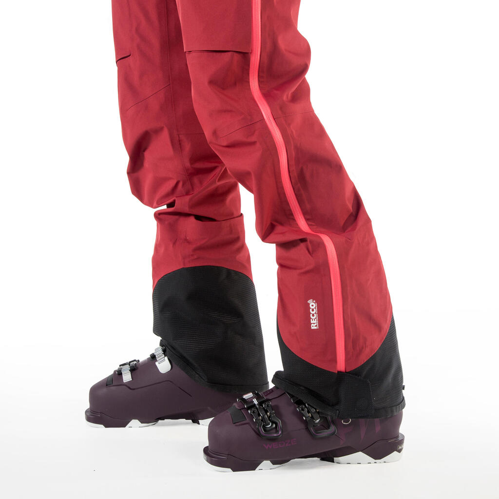 Skihose SFR 900 Freeride Damen bordeauxrot