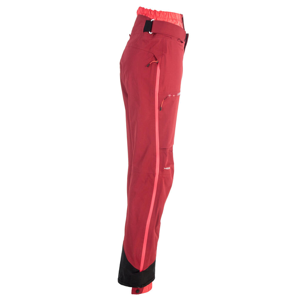 Ženske bordo pantalone za slobodno skijanje 900