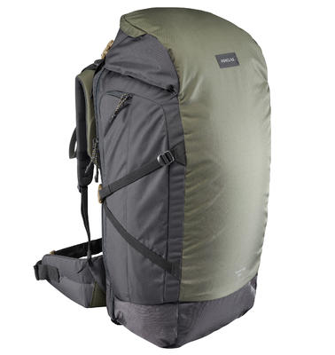 Sac A Dos Trekking Travel 100 70 Litres Cadenassable Khaki